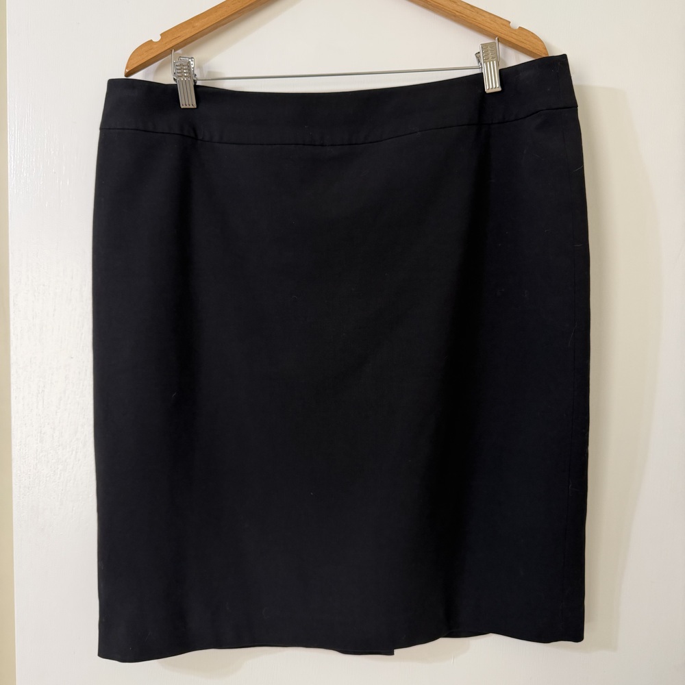 Nine West Black Pencil Suit Skirt Size 16